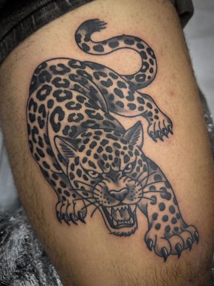 Black & Gray tattoo work by Chris Tate