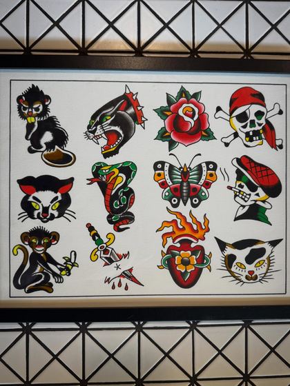 A painted flash sheet by Chris Tate