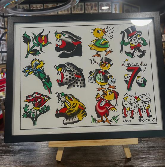 A painted flash sheet by Chris Tate