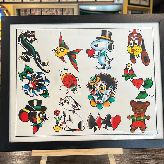 A painted flash sheet by Chris Tate