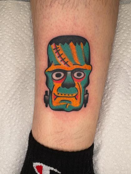 Color tattoo work by Chris Tate