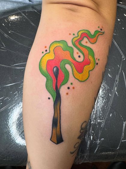 Color tattoo work by Chris Tate