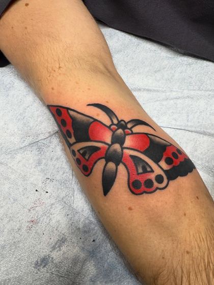 Color tattoo work by Chris Tate