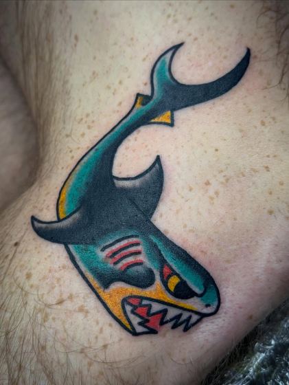 Color tattoo work by Chris Tate