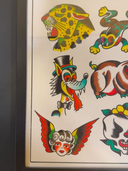 A painted flash sheet by Chris Tate