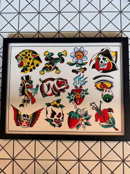 A painted flash sheet by Chris Tate