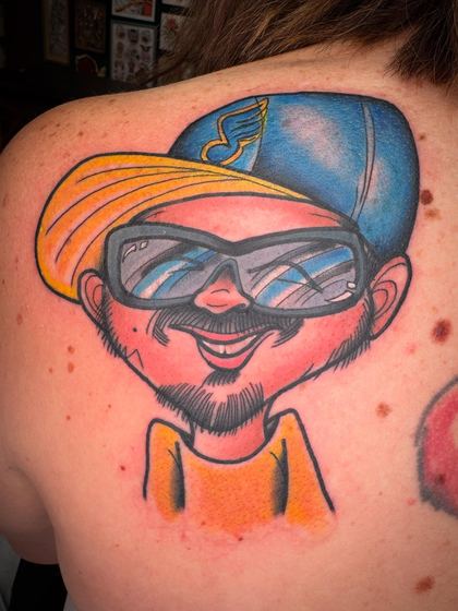 Color tattoo work by Chris Tate