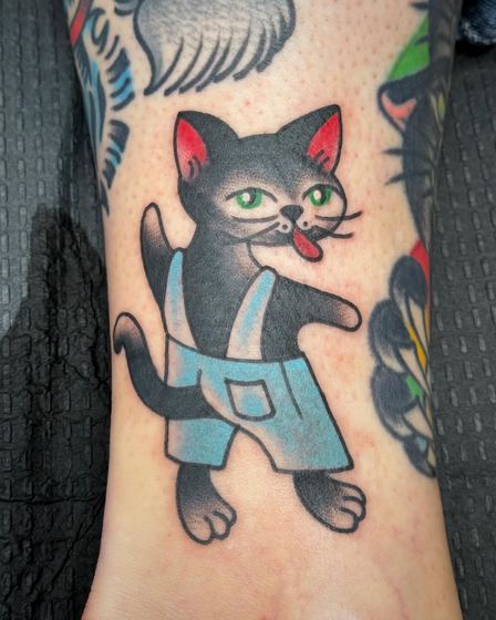 Color tattoo work by Chris Tate