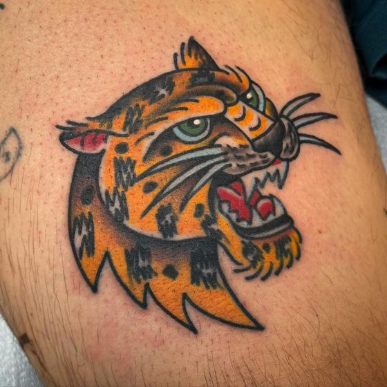 Color tattoo work by Chris Tate