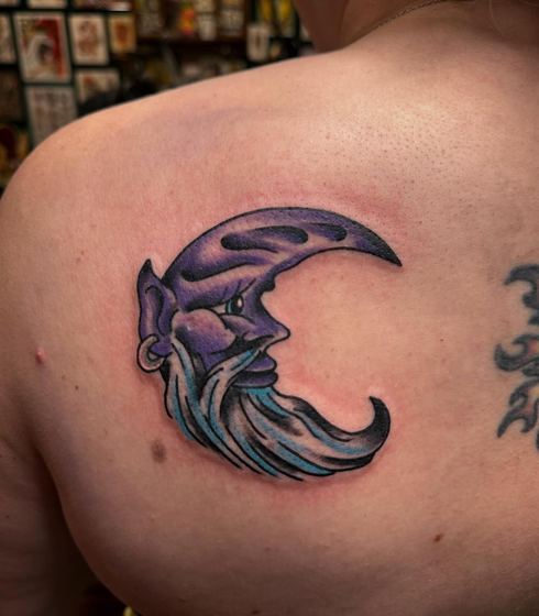 Color tattoo work by Chris Tate
