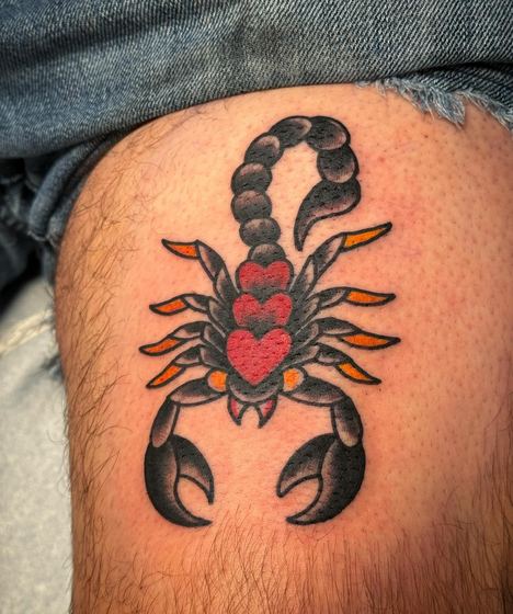 Color tattoo work by Chris Tate