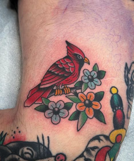 Color tattoo work by Chris Tate