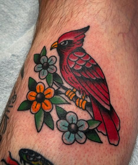 Color tattoo work by Chris Tate