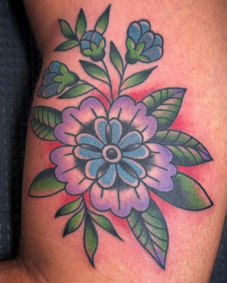 Color tattoo work by Chris Tate