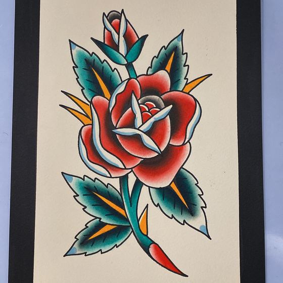 A painted flash sheet by Chris Tate