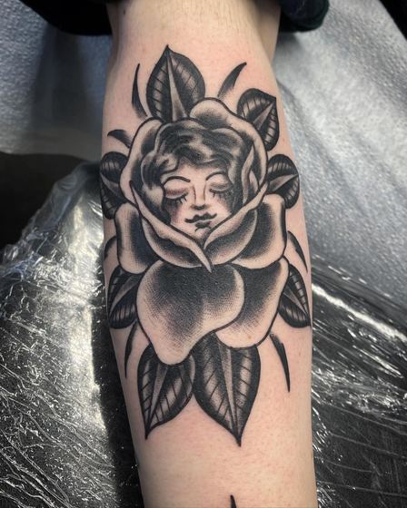 Black & Gray tattoo work by Chris Tate