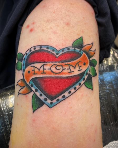 Color tattoo work by Chris Tate