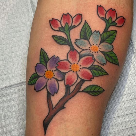 Color tattoo work by Chris Tate
