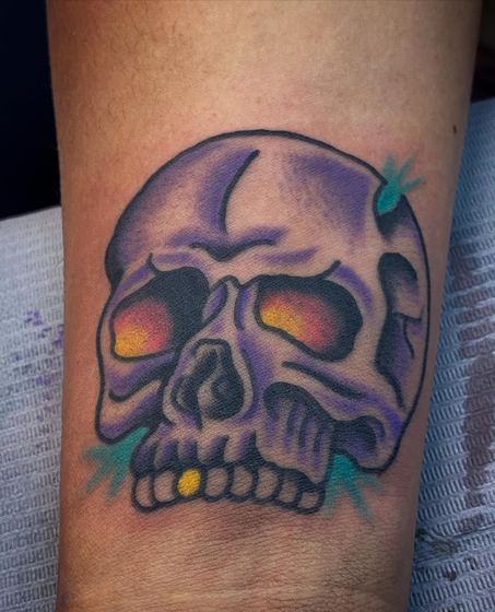Color tattoo work by Chris Tate