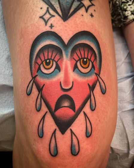 Color tattoo work by Chris Tate