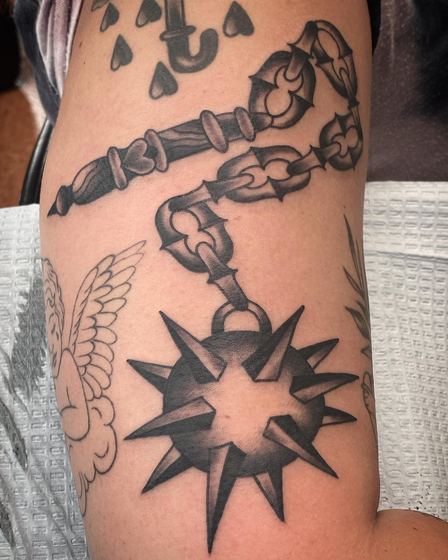 Black & Gray tattoo work by Chris Tate