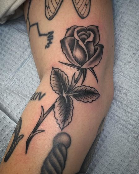 Black & Gray tattoo work by Chris Tate
