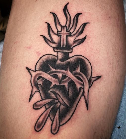 Black & Gray tattoo work by Chris Tate