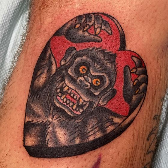 Color tattoo work by Chris Tate