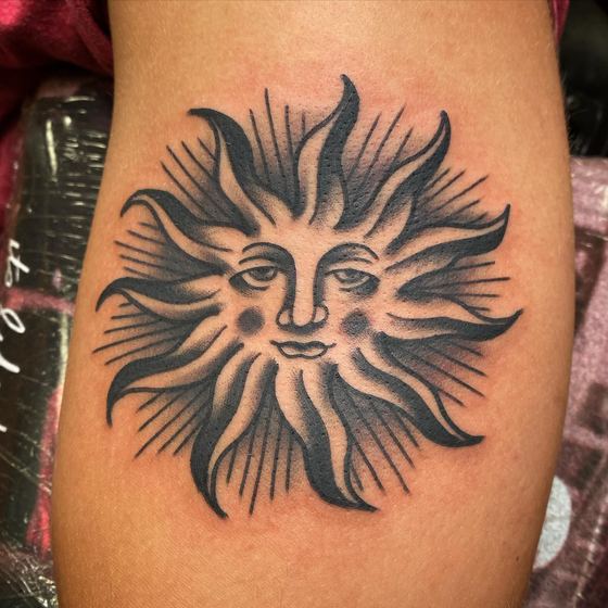 Black & Gray tattoo work by Chris Tate