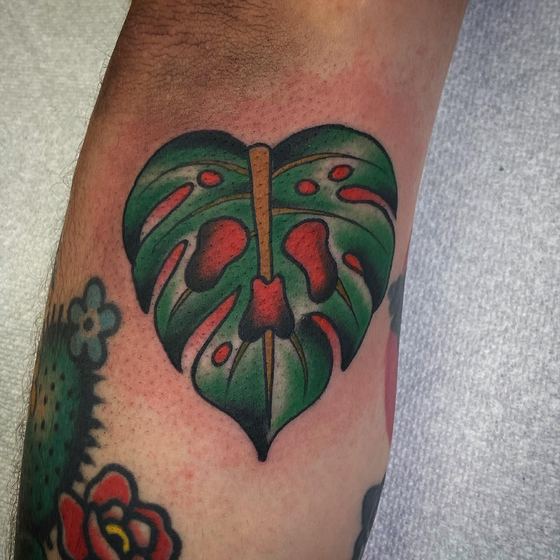 Color tattoo work by Chris Tate