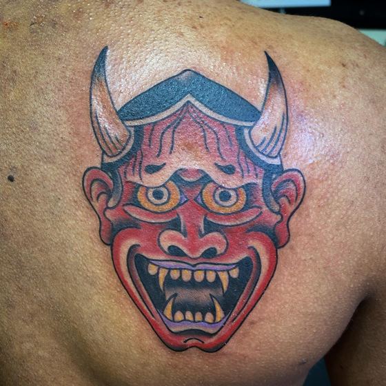 Color tattoo work by Chris Tate