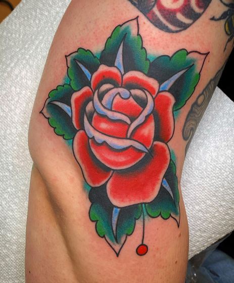 Color tattoo work by Chris Tate