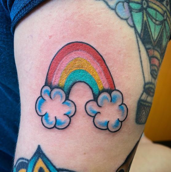 Color tattoo work by Chris Tate