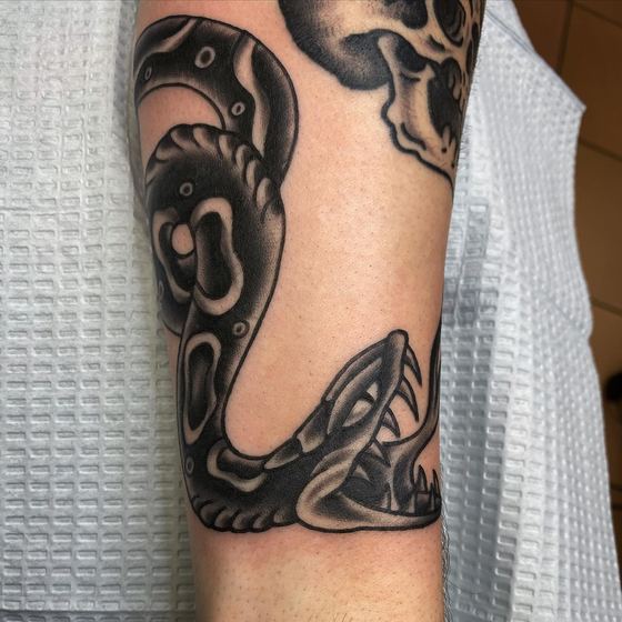 Black & Gray tattoo work by Chris Tate