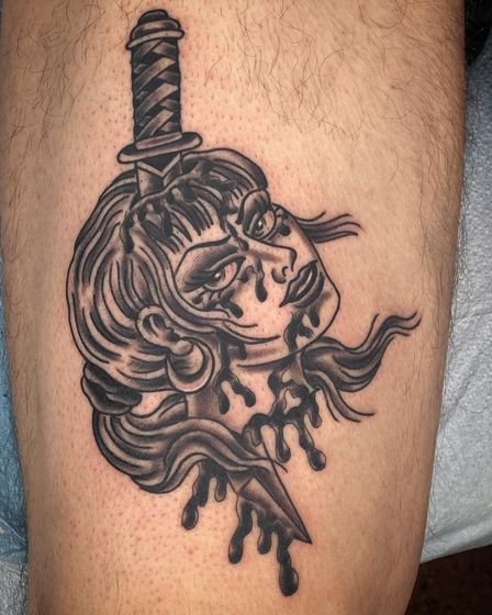 Black & Gray tattoo work by Chris Tate