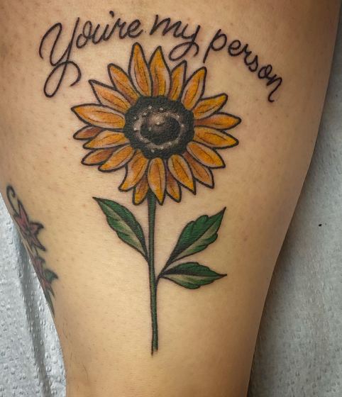 Color tattoo work by Chris Tate