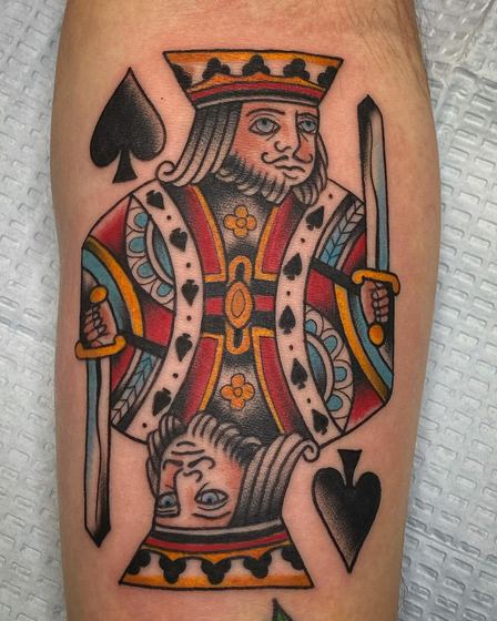 Color tattoo work by Chris Tate