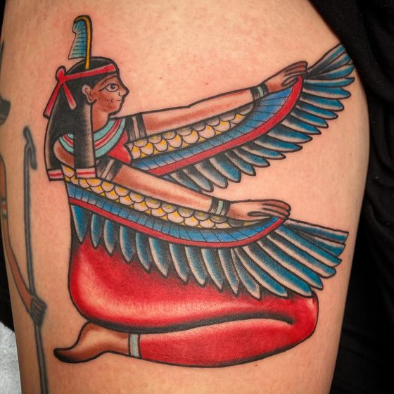Color tattoo work by Chris Tate