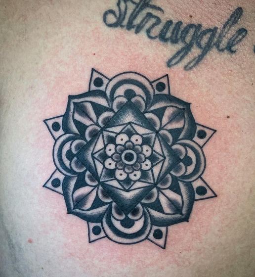 Black & Gray tattoo work by Chris Tate
