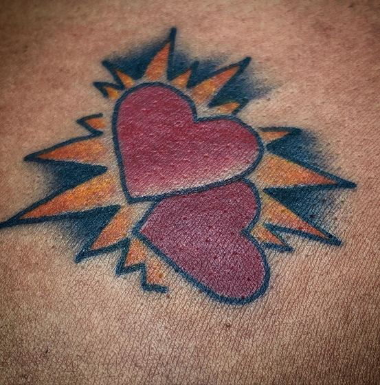 Color tattoo work by Chris Tate