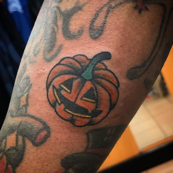 Color tattoo work by Chris Tate