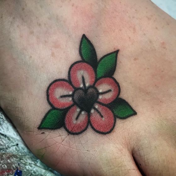 Color tattoo work by Chris Tate