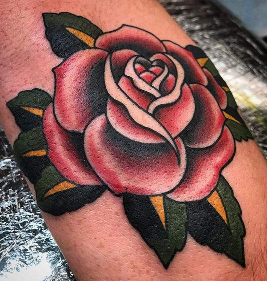 Color tattoo work by Chris Tate