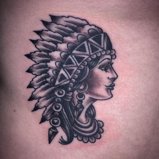 Black & Gray tattoo work by Chris Tate
