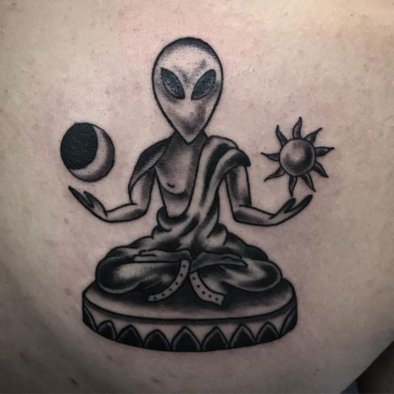 Black & Gray tattoo work by Chris Tate