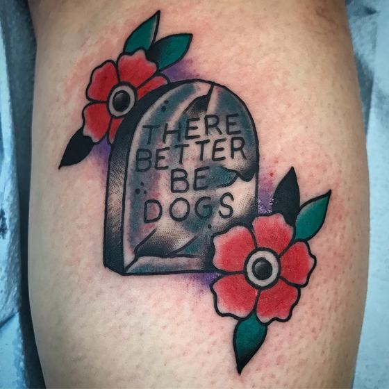 Color tattoo work by Chris Tate