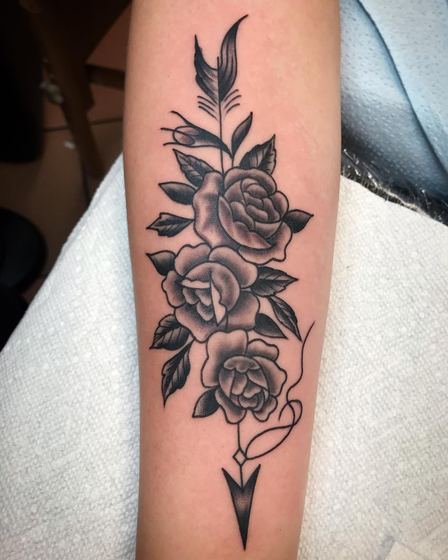 Black & Gray tattoo work by Chris Tate