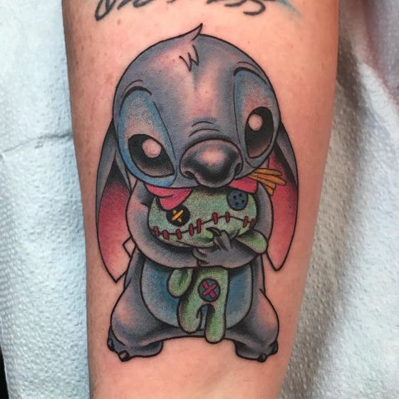 Color tattoo work by Chris Tate